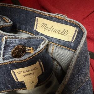 Madewell 10" High-Rise Skinny Jeans - Classic Blue